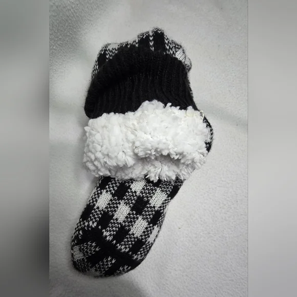 Buffalo Plaid long sherpa lined socks - Picture 2 of 2